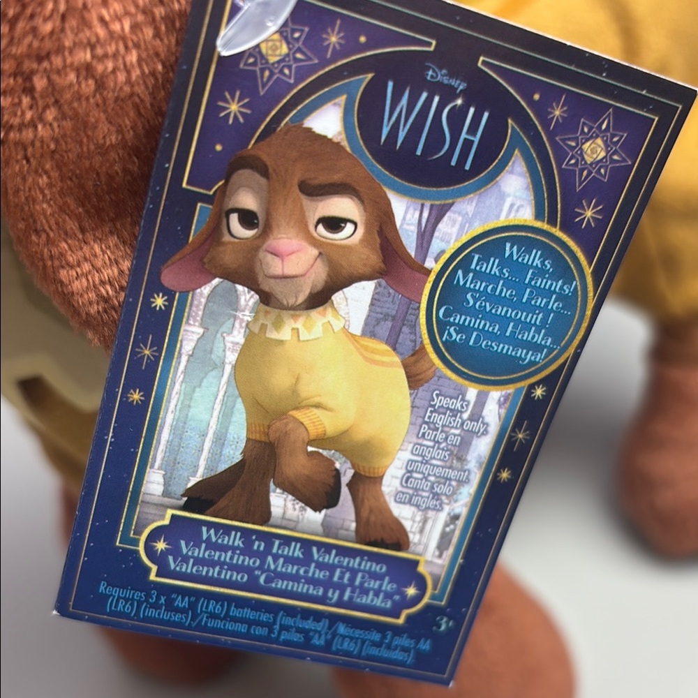 Disney Wish movie walk and talk Valentino Goat - he walks, talks and faints